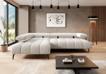 Eckschlafsofa mit elektrischem Sitz MAGNETIC L – Funktion geöffnet, im Raum