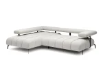 Eckschlafsofa mit elektrischem Sitz MAGNETIC L – Funktion geöffnet, auf weißem Hintergrund