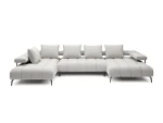 U-förmiges Eckschlafsofa mit elektrischem Sitz MAGNETIC XL – auf weißem Hintergrund