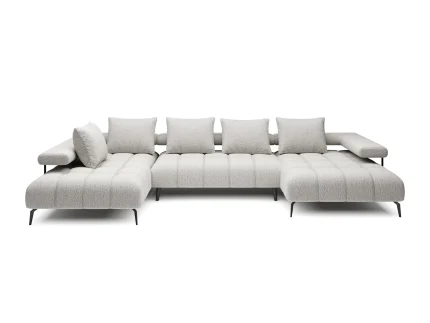 U-förmiges Eckschlafsofa mit elektrischem Sitz MAGNETIC XL – auf weißem Hintergrund