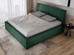 Letto matrimoniale imbottito con contenitore MARIETTA – vista dall'alto, ambientazione