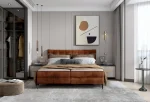 Letto matrimoniale boxspring con contenitore MARTINA – ambientazione