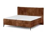 Letto matrimoniale boxspring con contenitore MARTINA – vista angolare, su sfondo bianco