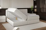 Letto matrimoniale boxspring con contenitore MASSIMO – contenitore aperto, ambientazione