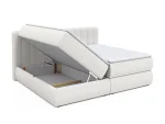 Letto matrimoniale boxspring con contenitore MASSIMO – contenitore aperto, su sfondo bianco