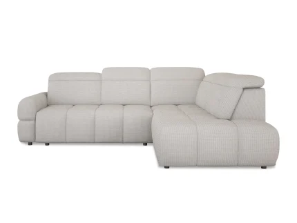 Eckschlafsofa mit elektrischem Sitz und Bettkasten MATEO L – auf weißem Hintergrund