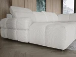 Eckschlafsofa mit elektrischem Sitz und Bettkasten – Detail, im Raum