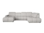 U-förmiges Eckschlafsofa mit elektrischem Sitz und Bettkasten MATEO XL – auf weißem Hintergrund