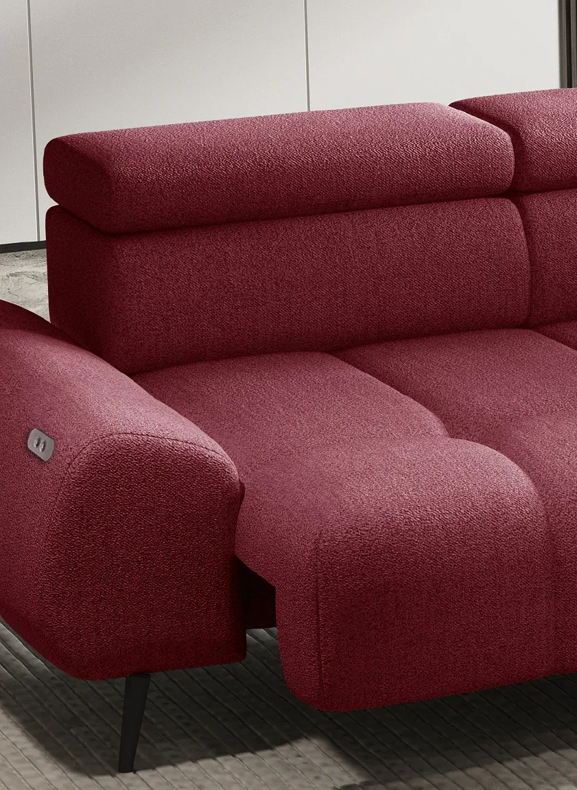Ecksofa MAVEL L mit ausziehbarem Sitz – im Raum