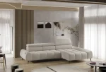 Relax-Ecksofa mit elektrischem Sitz Mavel S – im Raum
