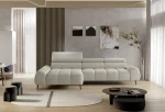 Relax-Ecksofa mit elektrischem Sitz Mavel S – im Raum