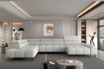 U-förmiges Relax-Ecksofa mit elektrischem Sitz Mavel XL – im Raum
