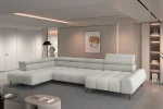 U-förmiges Relax-Ecksofa mit elektrischem Sitz Mavel XL – im Raum