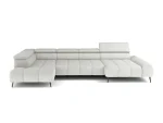 U-förmiges Relax-Ecksofa mit elektrischem Sitz Mavel XL – auf weißem Hintergrund