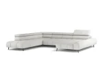 U-förmiges Relax-Ecksofa mit elektrischem Sitz Mavel XL – auf weißem Hintergrund