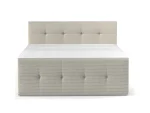 Boxspring-Doppelbett mit Bettkasten MEDINO – auf weißem Hintergrund
