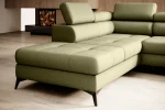 Divano letto angolare con contenitore MOCCA – dettaglio, ambientazione