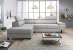 Eckschlafsofa mit Bettkasten MOLINA L – im Raum