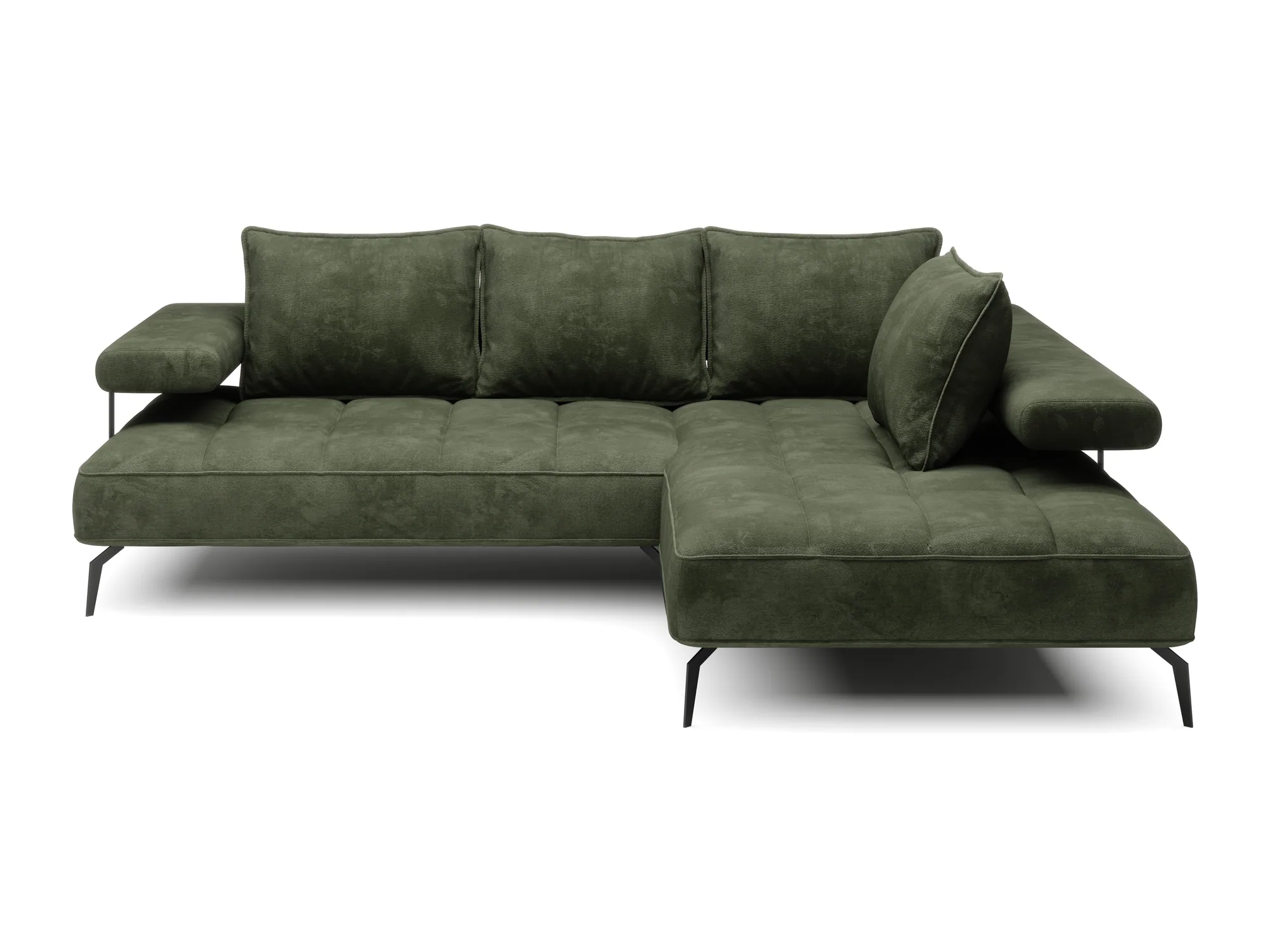 Eckschlafsofa mit elektrischem Sitz MONTELLA L – auf weißem Hintergrund