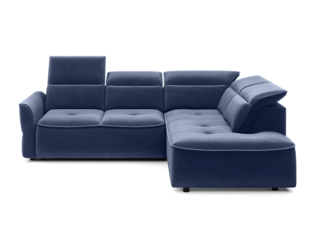 Eckschlafsofa mit elektrischem Sitz und Bettkasten MURILLO L – auf weißem Hintergrund