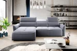 Eckschlafsofa mit elektrischem Sitz und Bettkasten MURILLO MINI – im Raum