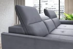 Eckschlafsofa mit elektrischem Sitz und Bettkasten MURILLO MINI – Detail, im Raum