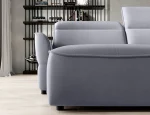 U-förmiges Eckschlafsofa mit elektrischem Sitz und Bettkasten MURILLO XL – Detail, im Raum