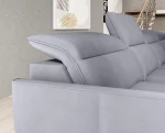 U-förmiges Eckschlafsofa mit elektrischem Sitz und Bettkasten MURILLO XL – Detail, im Raum