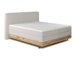 Boxspring-Doppelbett mit Bettkasten NEBIA – auf weißem Hintergrund