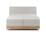 Boxspring-Doppelbett mit Bettkasten NEBIA – auf weißem Hintergrund