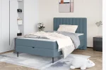 Letto singolo con materasso e contenitore NEPO – ambientazione