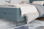 Letto singolo con materasso e contenitore NEPO – dettaglio, ambientazione