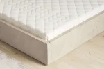 Letto matrimoniale imbottito con contenitore NICOLE – dettaglio, ambientazione