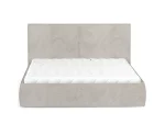 Letto matrimoniale imbottito con contenitore NICOLE – su sfondo bianco