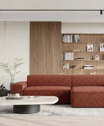 Divano angolare relax con seduta elettrica NUBE S – ambientazione