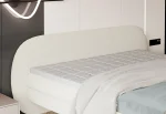Boxspring-Doppelbett Ovo – Detail, im Raum