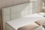 Letto matrimoniale boxspring con contenitore PALACE – dettaglio, ambientazione