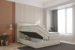 Letto matrimoniale boxspring con contenitore PALACE – contenitore aperto, ambientazione
