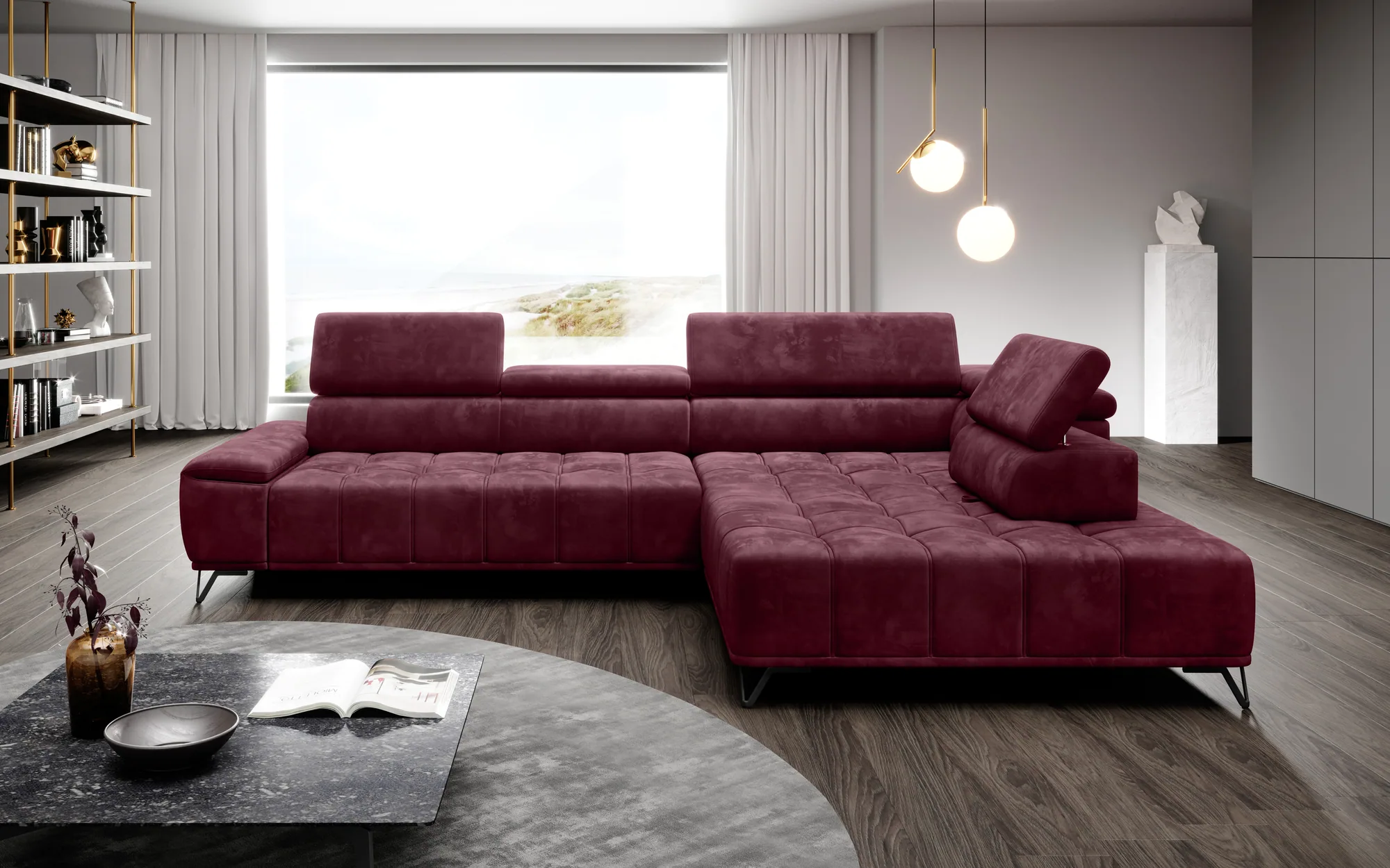Relax-Ecksofa PALLADIO L – im Raum