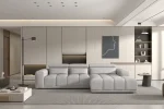 Relax-Ecksofa mit elektrischem Sitz Panama S – im Raum