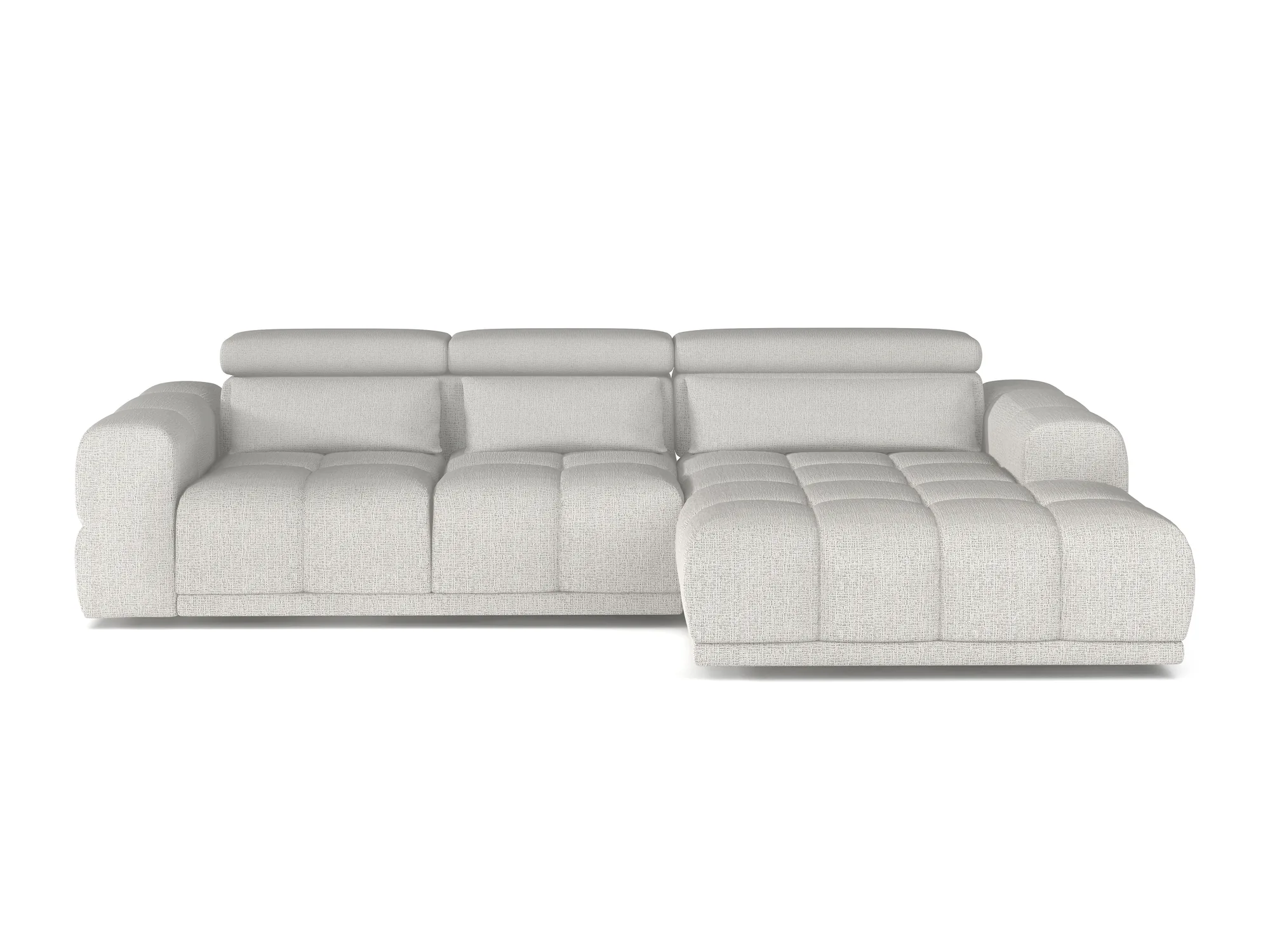 Relax-Ecksofa mit elektrischem Sitz Panama S – auf weißem Hintergrund
