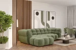 Relax-Ecksofa mit elektrischem Sitz PHANTOM – Detail, im Raum