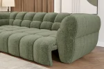 Relax-Ecksofa mit elektrischem Sitz PHANTOM – Detail, im Raum