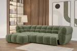 Relax-Ecksofa mit elektrischem Sitz PHANTOM – Funktion geöffnet, im Raum