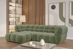 Relax-Ecksofa mit elektrischem Sitz PHANTOM – Schrägansicht, im Raum