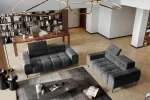 2-Sitzer-Sofa mit elektrisch ausziehbarem Sitz PLAZA – im Raum