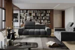 2-Sitzer-Sofa mit elektrisch ausziehbarem Sitz PLAZA – im Raum