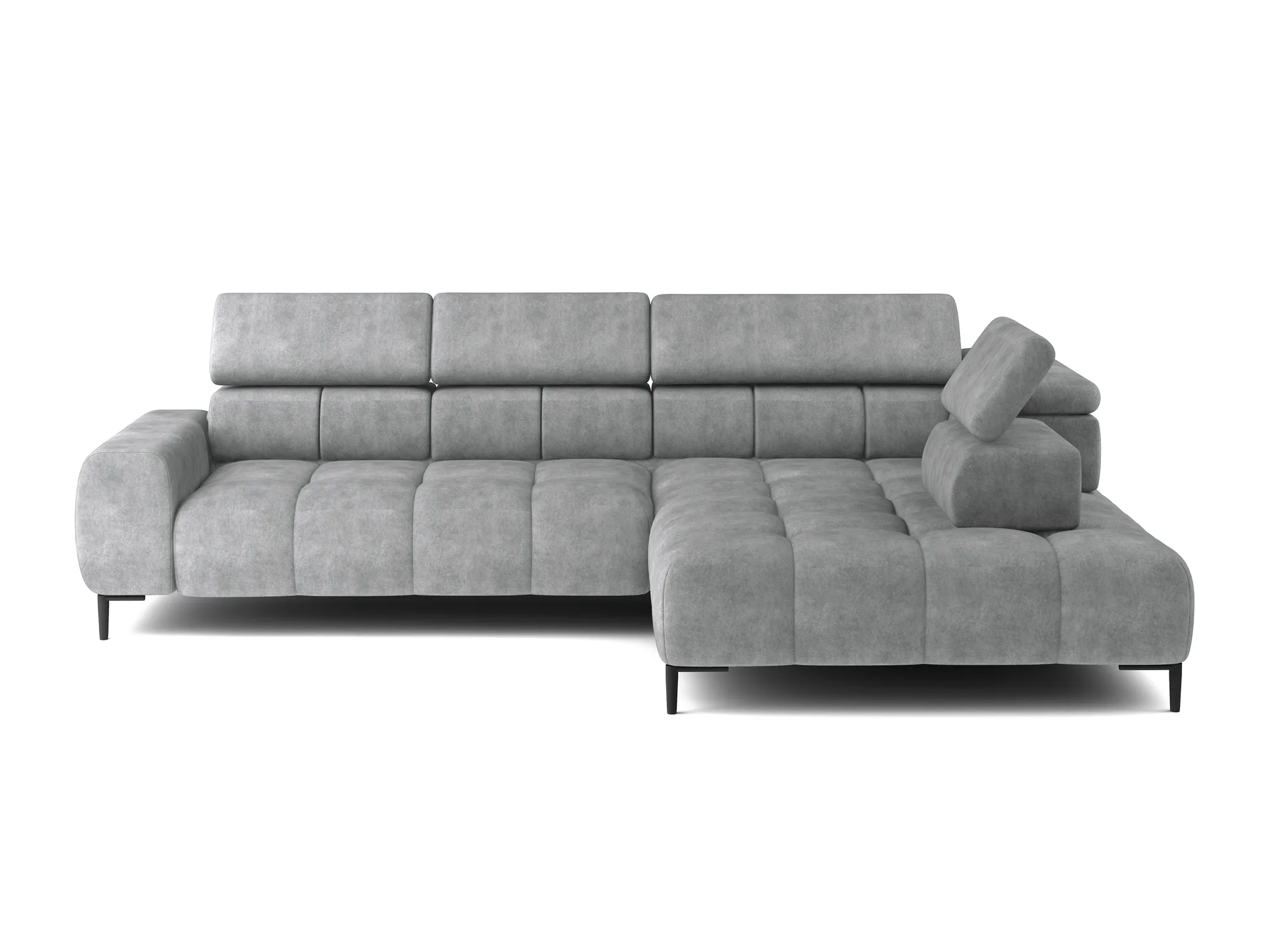 Relax-Ecksofa mit elektrischem Sitz PLAZA MINI – auf weißem Hintergrund