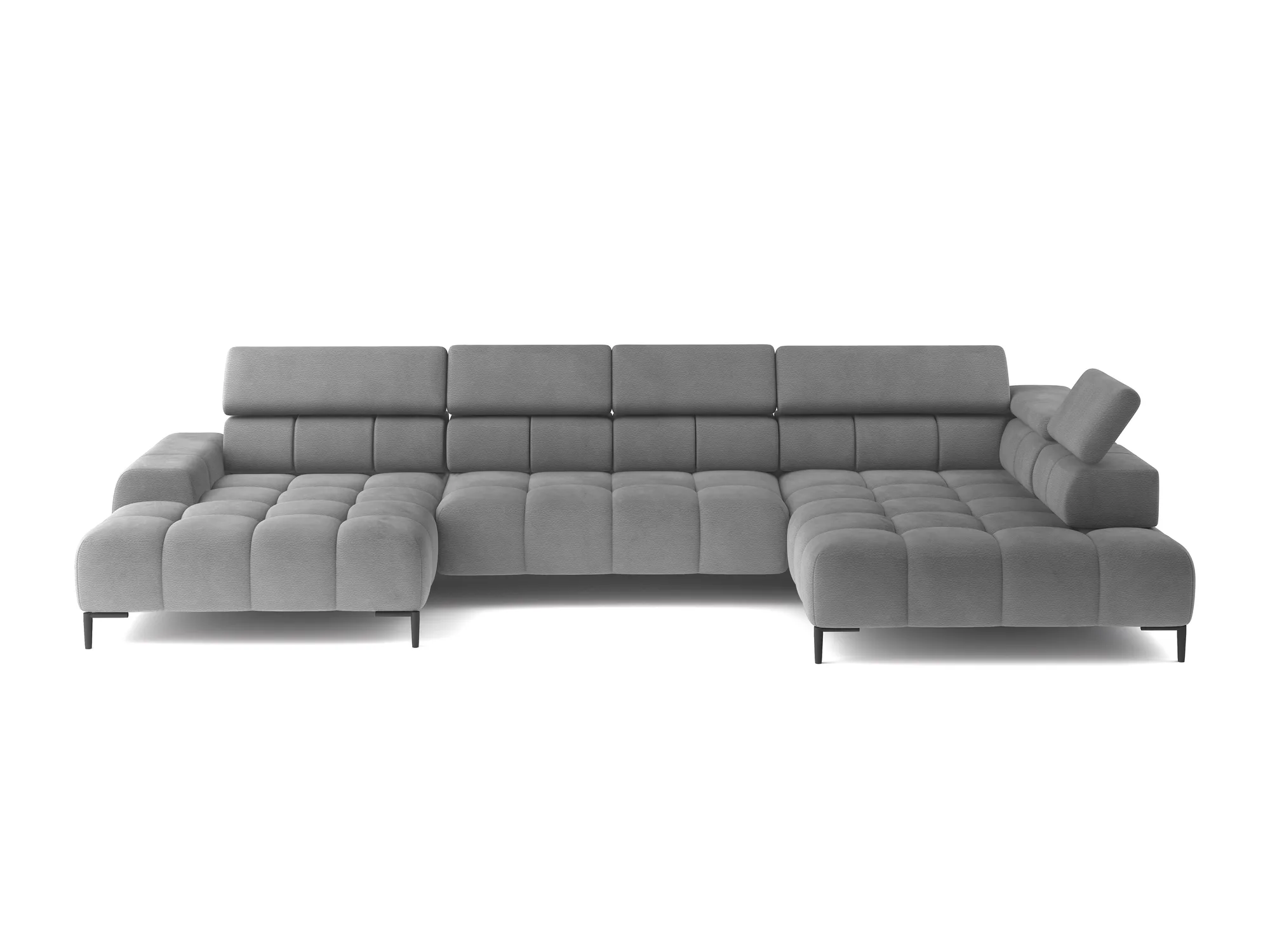 U-förmiges Relax-Ecksofa mit elektrischem Sitz PLAZA XL – auf weißem Hintergrund