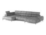 U-förmiges Relax-Ecksofa mit elektrischem Sitz PLAZA XL – Funktion geöffnet, auf weißem Hintergrund